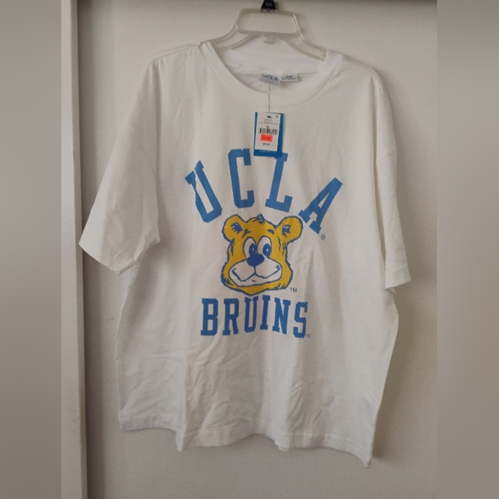 Cotton On White and Blue UCLA Short Sleeve Tee